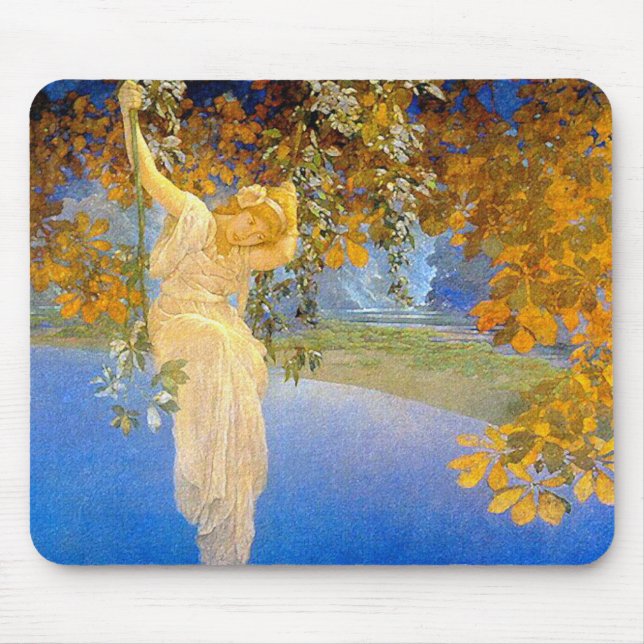 Träumereien - von Maxfield Parrish Mousepad (Vorne)