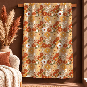 Träumerisch Boho Kupfer Salbei Daisy Akzentdecke Sherpadecke