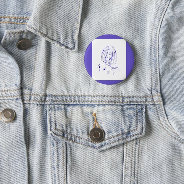 Träumerisch himmlisch feminin  button (Beispiel)