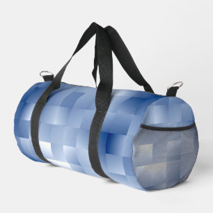 Träumerische Blautöne in einem quadratischen Muste Duffle Bag