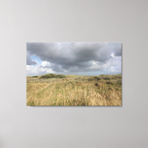 Träumerische Dünen-Landschaft mit drastischem Leinwanddruck