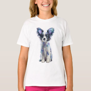 Träumerische Pastell-Wasserfarben-Galaxie-Papillon T-Shirt