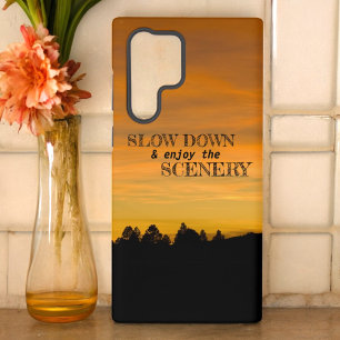 Träumerische Präriehügel bei Sonnenuntergang Perso Samsung Galaxy Hülle