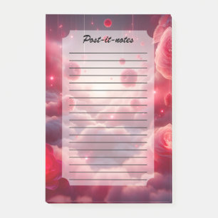 Träumerische Romantische Fantasy Rosen Liebe Post-it Klebezettel