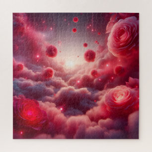 Träumerische Romantische Fantasy Rosen Liebe Puzzle