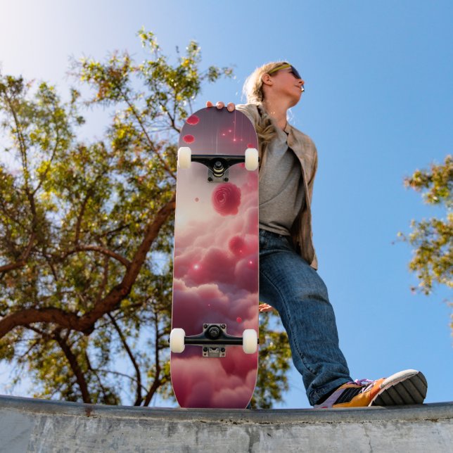 Träumerische Romantische Fantasy Rosen Liebe Skateboard (Außenbereich 1)
