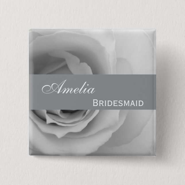 Träumerische silberne weiße button (Vorderseite)