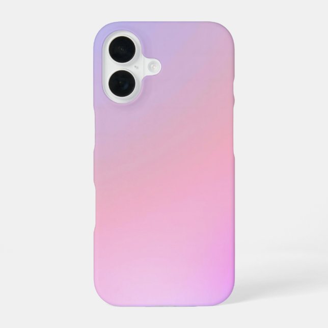 Träumerische Zuckerwatte Pastellverlauf iPhone 16 Hülle (Rückseite)
