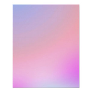 Träumerische Zuckerwatte Pastellverlauf Poster