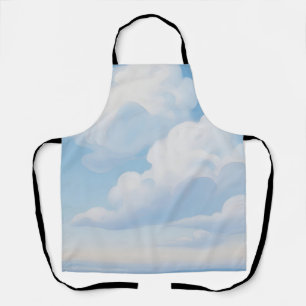 Träumerischer blauer Himmel mit Wolken Schürze