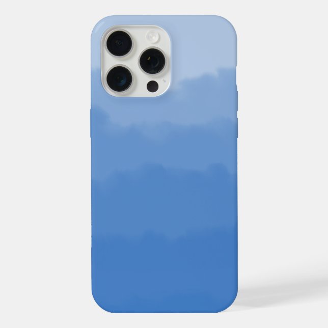 Träumerischer blauer Himmelverlauf  iPhone Hülle (Rückseite)