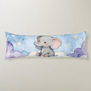 Träumerischer Elefant Aquarell Körper Seitenschläferkissen