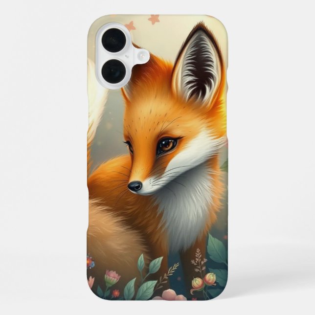 Träumerischer Fuchs  iPhone Hülle (Rückseite)