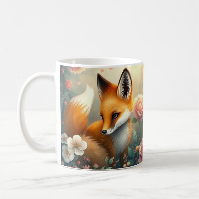 Träumerischer Fuchs  Kaffeetasse (Links)