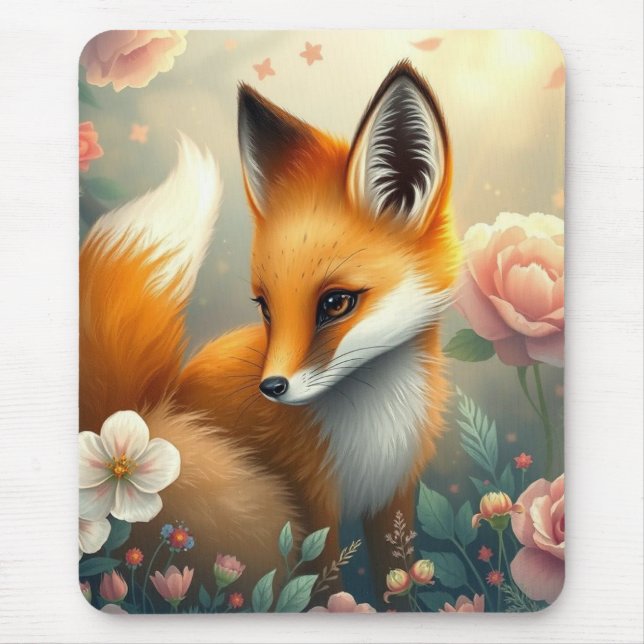 Träumerischer Fuchs  Mousepad (Vorne)