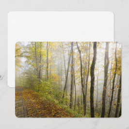 Träumerischer Herbstpark Feiertagskarte