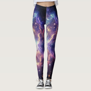 Träumerischer kosmischer Nebelglanz Leggings