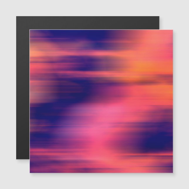 Träumerischer Pastell-Aura-Gradient-Unschärfe-Abst Magnetkarte (Vorne/Hinten)