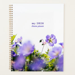 Träumerischer Planer Blaue Wildblume