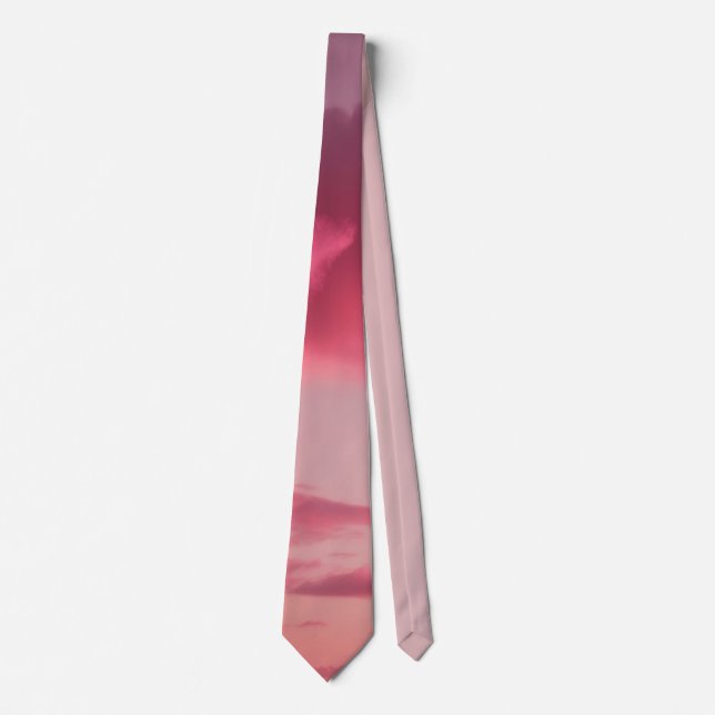Träumerischer rosa Farbverlauf Krawatte (Vorderseite)