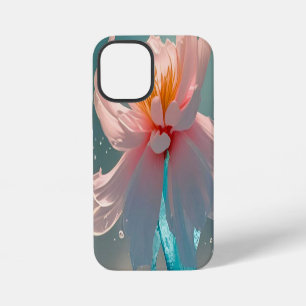 Träumerischer Rosa Lotus und Schmetterling in Aqua iPhone 12 Mini Hülle