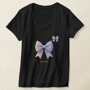 Träumerischer Satin-Pastell-Schleife T-Shirt