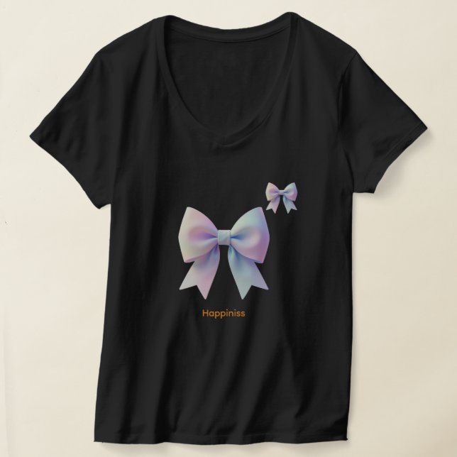 Träumerischer Satin-Pastell-Schleife T-Shirt (Ablage )
