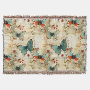 Träumerischer Türkis-Schmetterling-Cottage-Garten- Decke