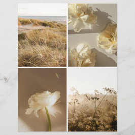Träumerisches beiges und goldenes Scrapbook-Aussch