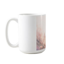 Träumerisches Blumen-Mädchen-Ästhetik-Kaffeetasse