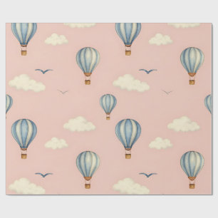 Träumerisches Heißluftballon-Himmel-Muster Geschenkpapier