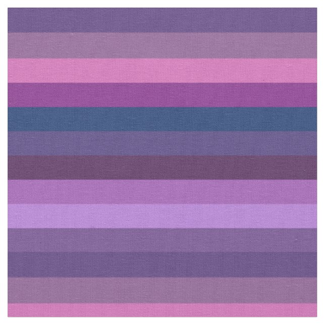 Träumerisches Lavendel- und Pflaumen-Streifenmuste Stoff (Nahaufnahme)