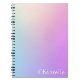 Träumerisches Pastell-Ästhetik-Spiralnotizbuch Notizblock