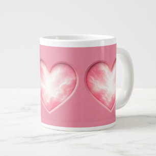 Träumerisches Pastellrosa Ätherisch Leuchtendes Wo Jumbo-Tasse