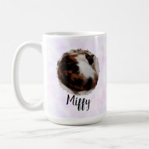 Träumerisches Rosa und Lila Foto und Name Kaffeetasse