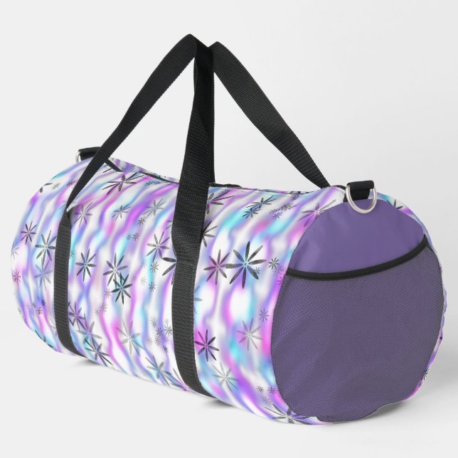 Träumerisches Sternenexplosions-Wellenmuster Duffle Bag (Rechte Ecke)