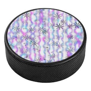 Träumerisches Sternenexplosions-Wellenmuster Eishockey Puck