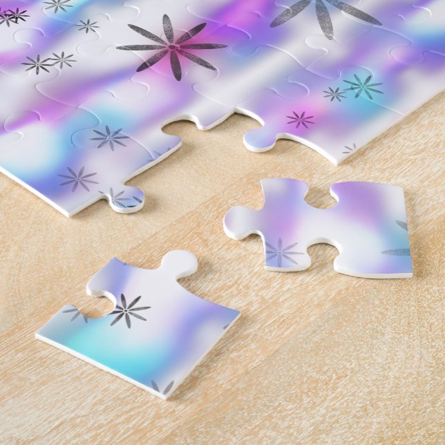 Träumerisches Sternenexplosions-Wellenmuster Puzzle (Seite)