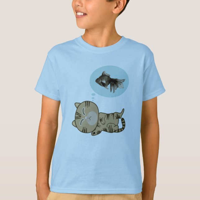 Träumerkatze T-Shirt (Vorderseite)