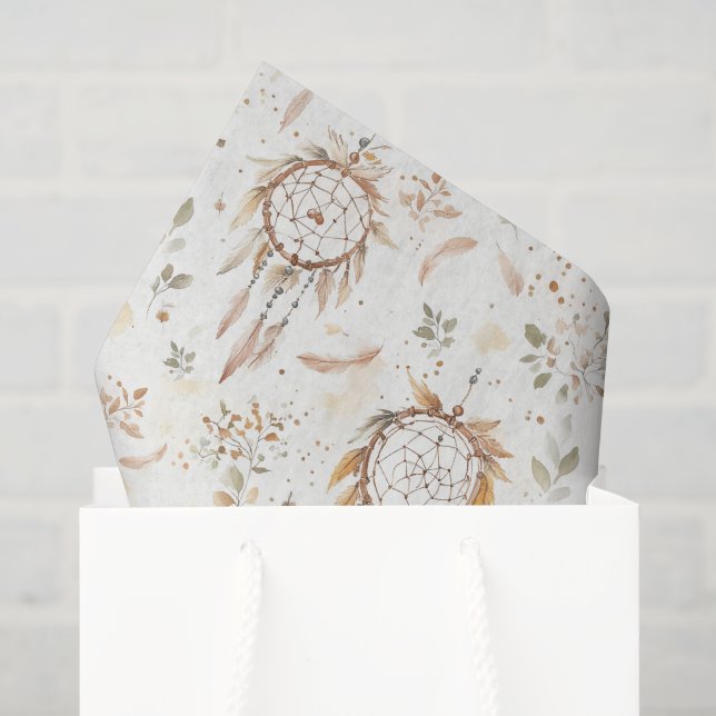 Traumfänger Federn Geburtstag Seidenpapier (Geschenktüte)