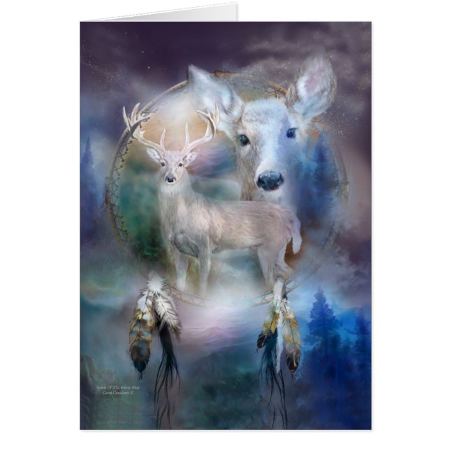 Traumfänger - Geist der weißen Rotwild ArtCard (Vorne)