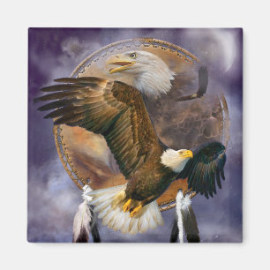 Traumfänger - Geist-Eagles-Kunst-Magnet Magnet