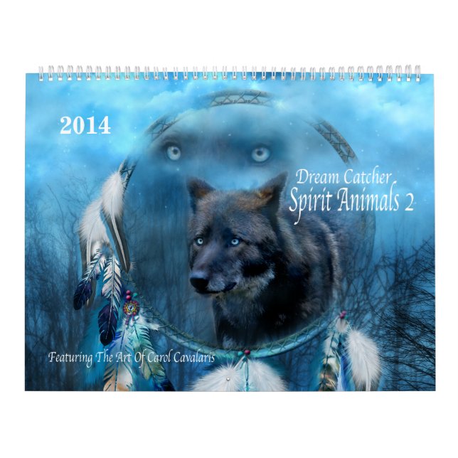 Traumfänger-Geist-Tier-Kunst-Kalender 2014 Kalender (Titelbild)