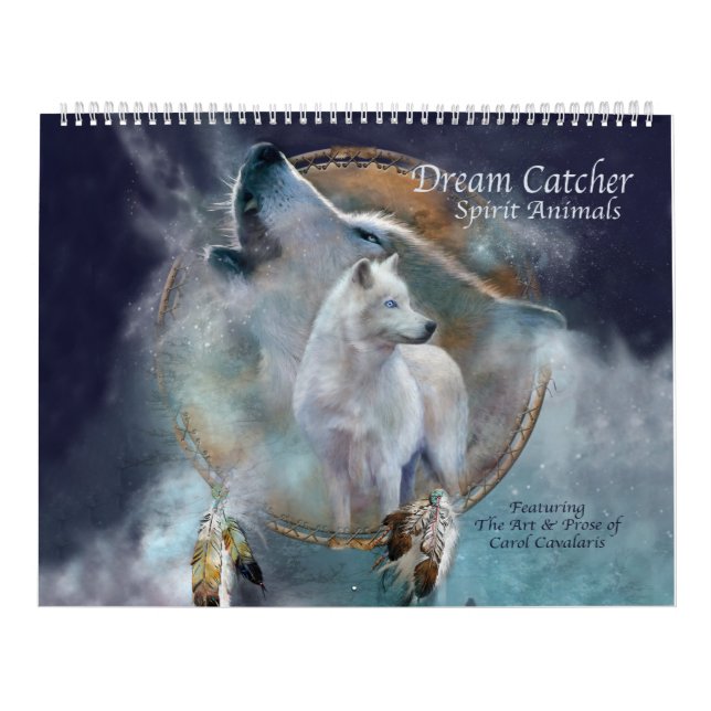 Traumfänger-Geist-Tier-Kunst-Kalender Kalender (Titelbild)