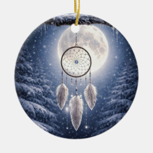 Traumfänger im Stil der indianischen Ureinwohner M Keramik Ornament