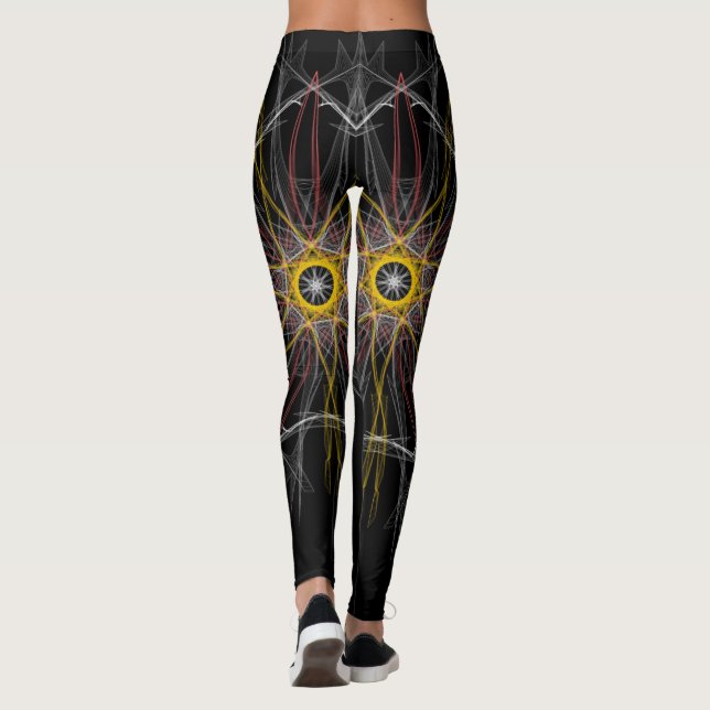 Traumfänger inspiriert abstrakte Leggings (Rückseite)