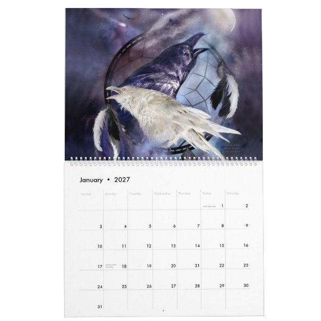 Traumfänger - Kunst-Kalender 2012 der Geist-Tier-2 Kalender (Jan 2027)