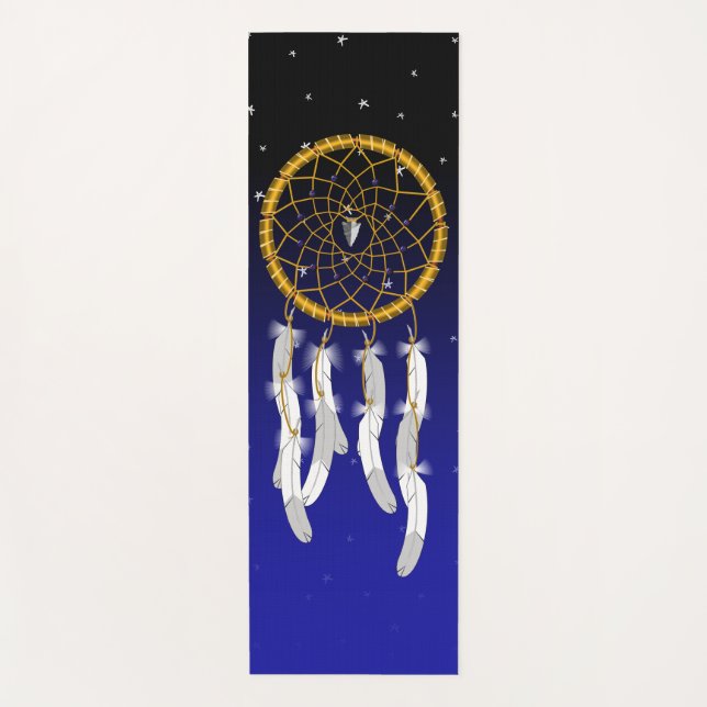 Traumfänger--Lapis Lazuli Yogamatte (Vorderseite)