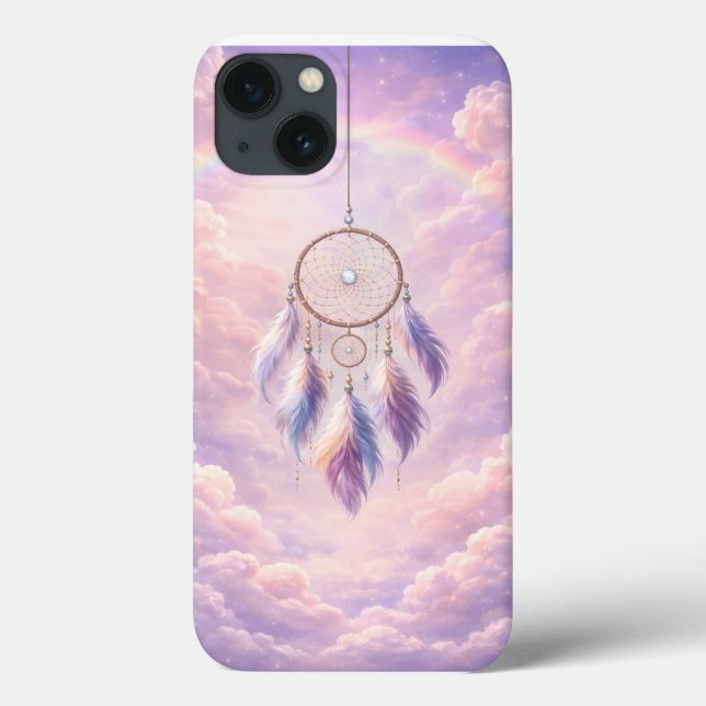 Traumfänger mit Federn und Wolken Case-Mate iPhone Hülle (Rückseite)