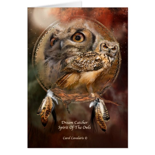 Traumfänger Reihe-Geist der Eulen ArtCard (Vorne)